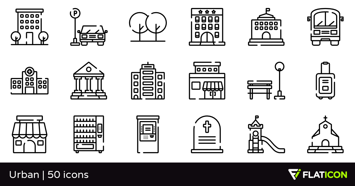 1200x630 Urban Free Icons