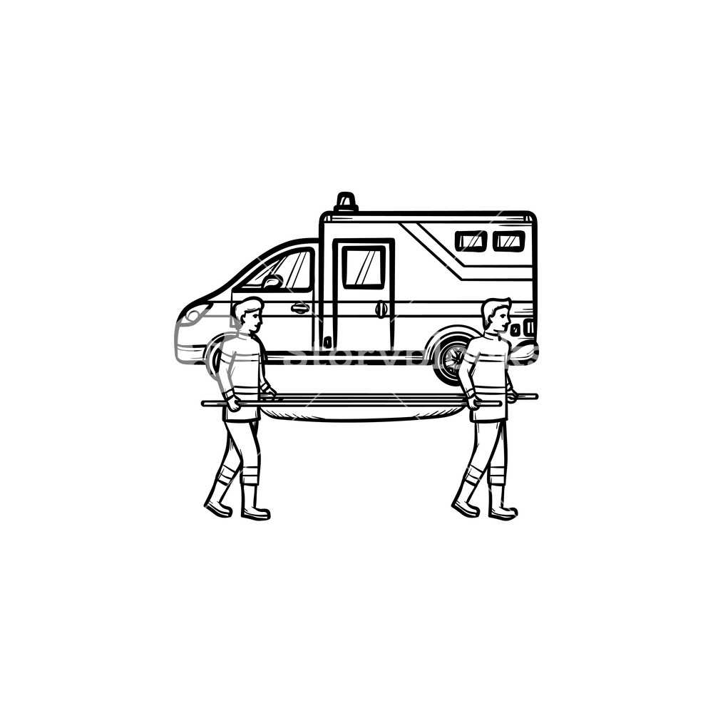 1000x1000 Urgent Care Hand Drawn Outline Doodle Icon Royalty Free Stock