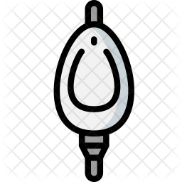 256x256 Urinal Icon Of Colored Outline Style
