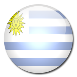 256x256 Uruguay Flag Icon Download Rounded World Flags Icons Iconspedia
