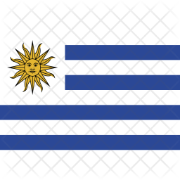 256x256 Uruguay Flag Icon Of Flat Style