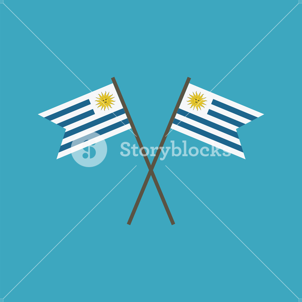 1000x1000 Uruguay Flag Icon In Flat Design Independence Day Or National Day