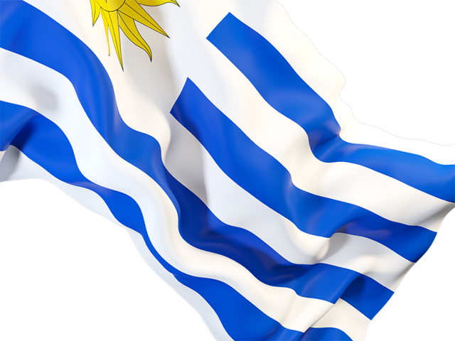 640x480 Waving Flag Closeup Illustration Of Flag Of Uruguay