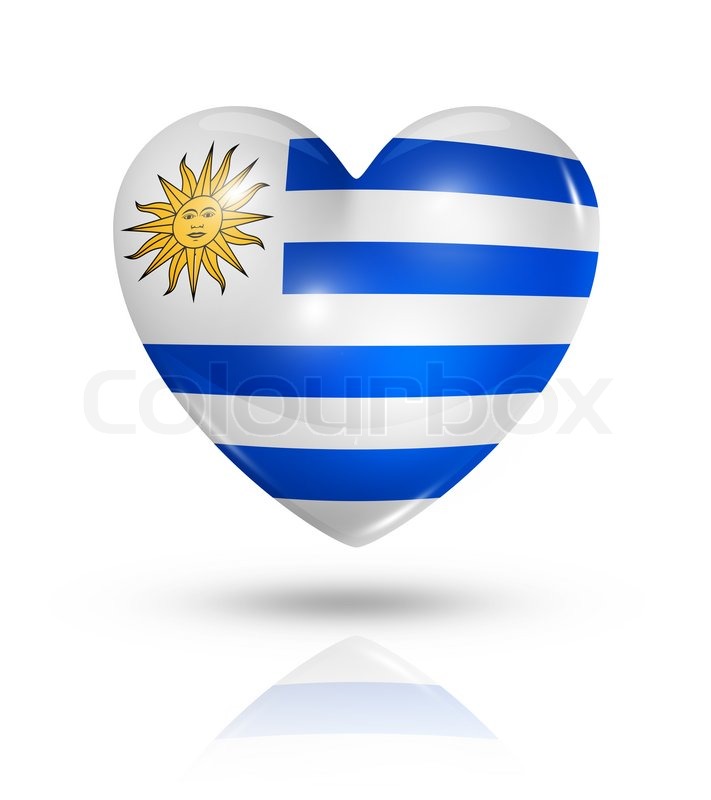 711x800 Love Uruguay Symbol Heart Flag Icon Stock Image Colourbox