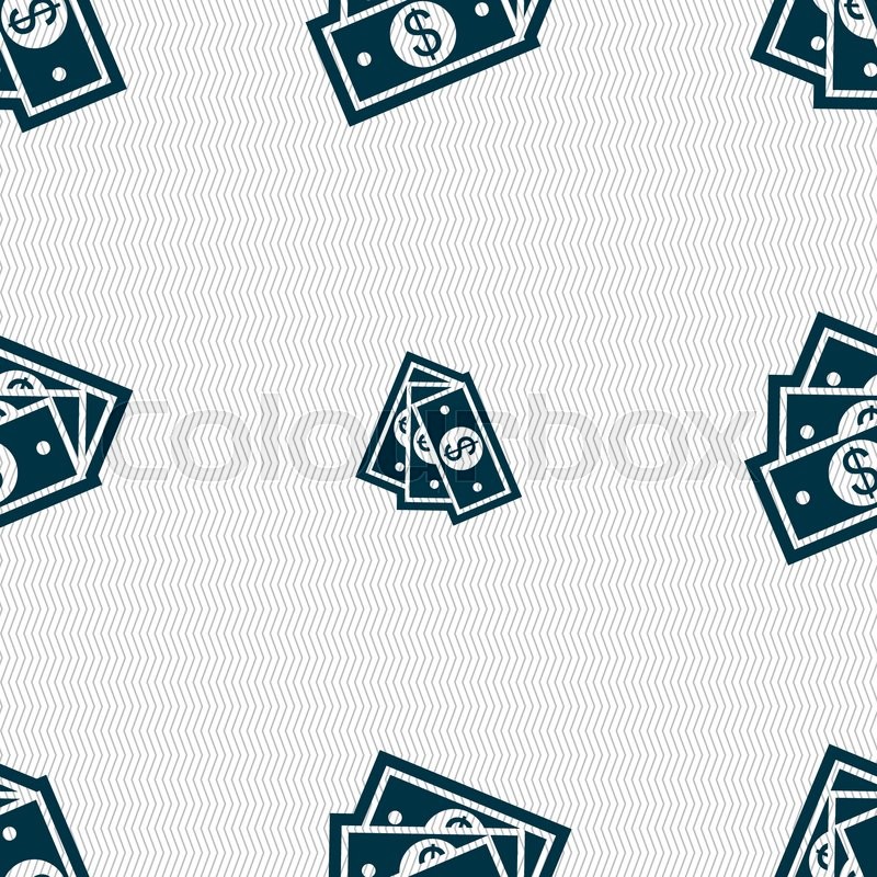 800x800 U S Dollar Icon Sign Seamless Pattern Stock Vector Colourbox