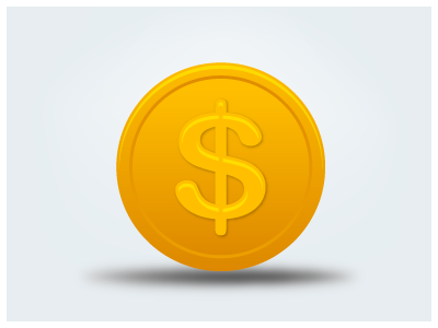 400x300 Coin Us Dollar Icon Preview Custom Icon Design