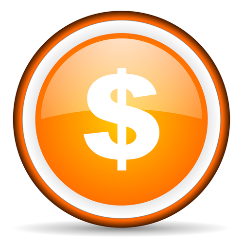500x500 Download Orange Us Dollar Icon Clipart Stock Photography United