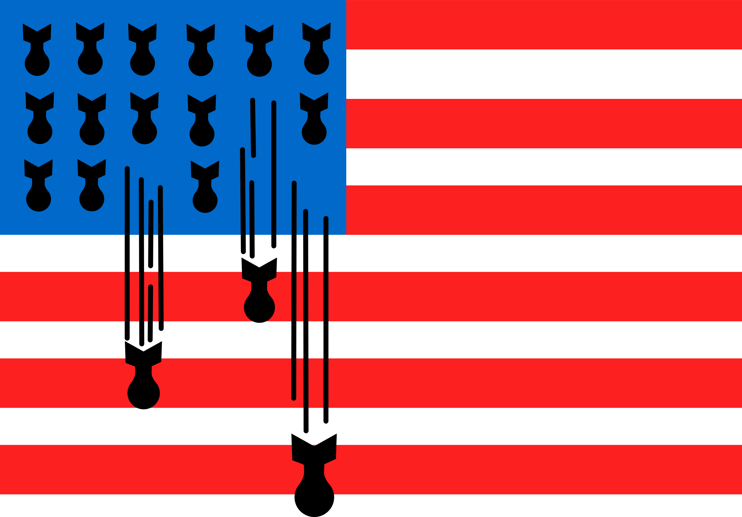 2400x1673 Usa Flag Bombs Icons Png