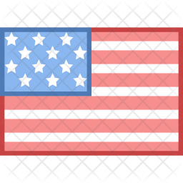 256x256 Usa Flag Icon Of Colored Outline Style