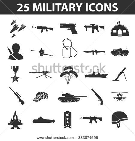 450x470 Military Icons Set Military Icons Simple Military Icons