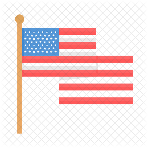 Usa Flag Icon Of Flat Style 512x512 Usa Flag Icon Of Flat Style
