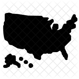 256x256 Usa Icon Of Glyph Style
