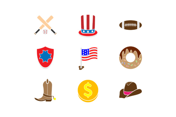 580x387 Usa Icon Set Graphic