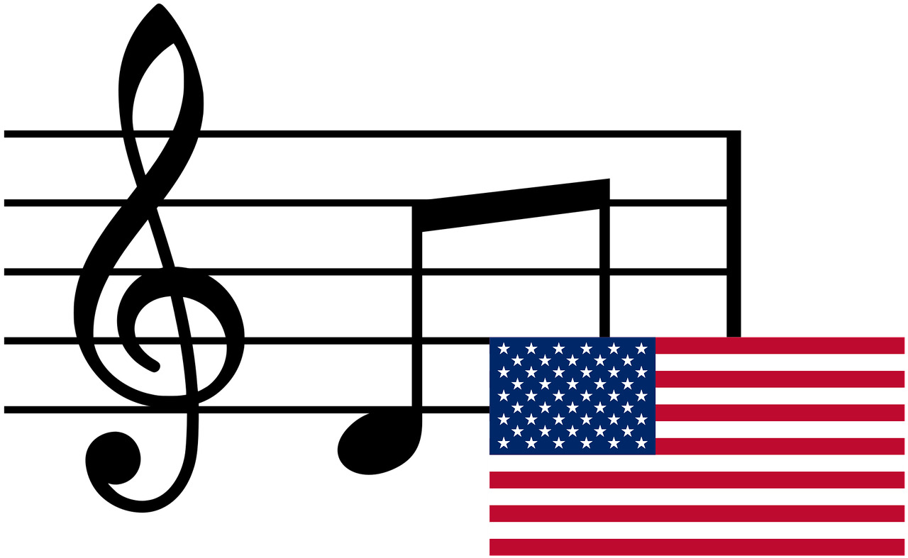 Musical Notes And Flag Usa Icons Png 1280x787 Musical Notes And Flag Usa Icons Png