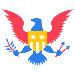 Great Seal Of Usa Icon Of Flat Style 256x256 Great Seal Of Usa Icon Of Flat Style