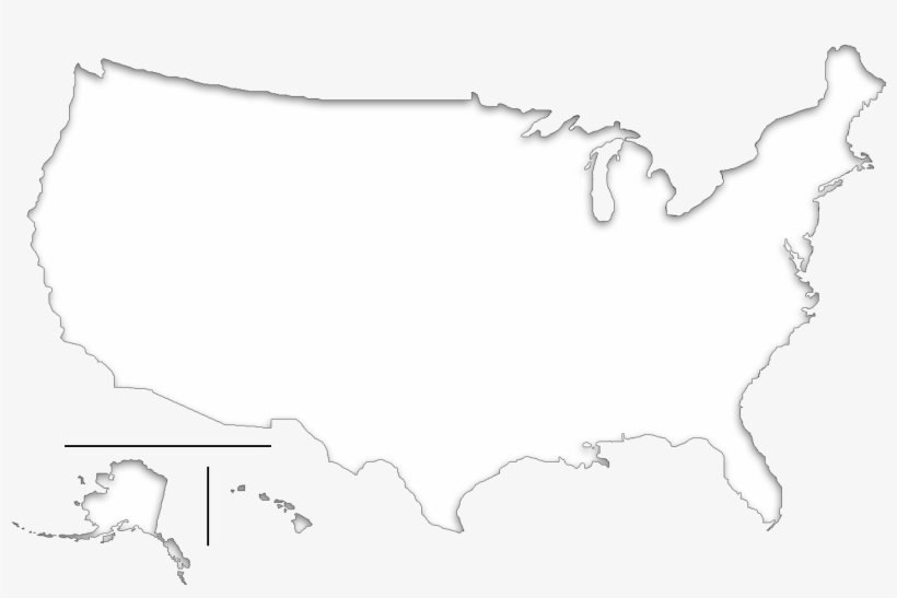 820x547 Blind Map Of Usa Black And White Library