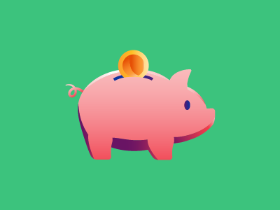 400x300 Piggy Bank Icon