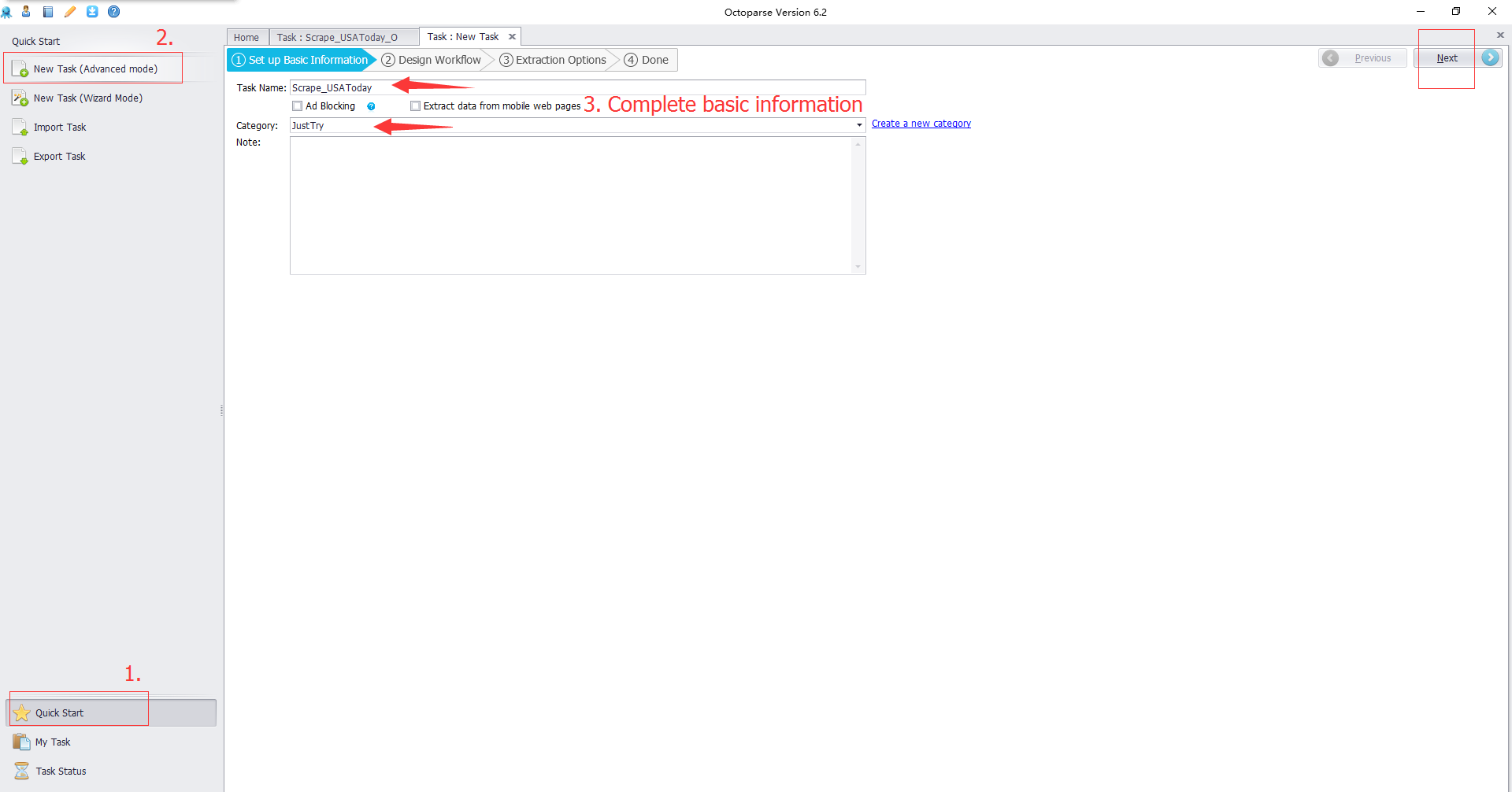 1920x1006 Scrape Ajax Pages From Usa Today Octoparse
