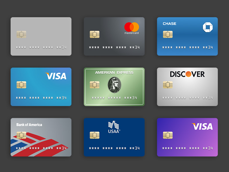 800x600 Credit Card Templates Sketch Freebie