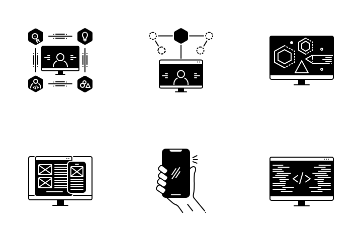 720x480 Download Web Usability Solid Icon Pack