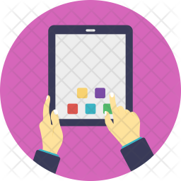 Ipad Usage Icon Of Flat Style 256x256 Ipad Usage Icon Of Flat Style