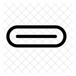 256x256 Usb C Port Icon Of Line Style