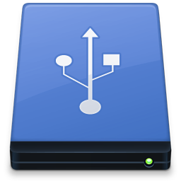256x256 Blue Usb Drive Icon Free Download As Png And Icon Easy