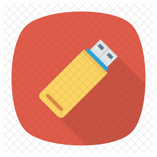 512x512 Flash Drive Icon Of Flat Style