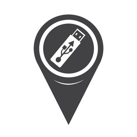 Map Pointer Usb Flash Drive Icon Royalty Free Vector Graphics 450x450 Map Pointer Usb Flash Drive Icon Royalty Free Vector Graphics