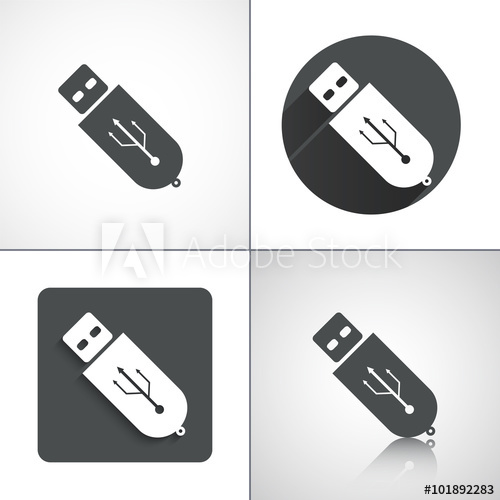 Vector Usb Flash Drive Icon 500x500 Vector Usb Flash Drive Icon