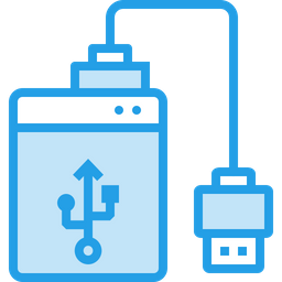256x256 External, Hard, Disk, Hdd, Usb, Drive, Storage, Space, Memory Icon