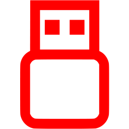 256x256 Red Usb Off Icon