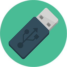 256x256 Usb Icon Download Flat Round Icons Iconspedia