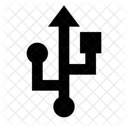 256x256 Usb Icon Of Glyph Style