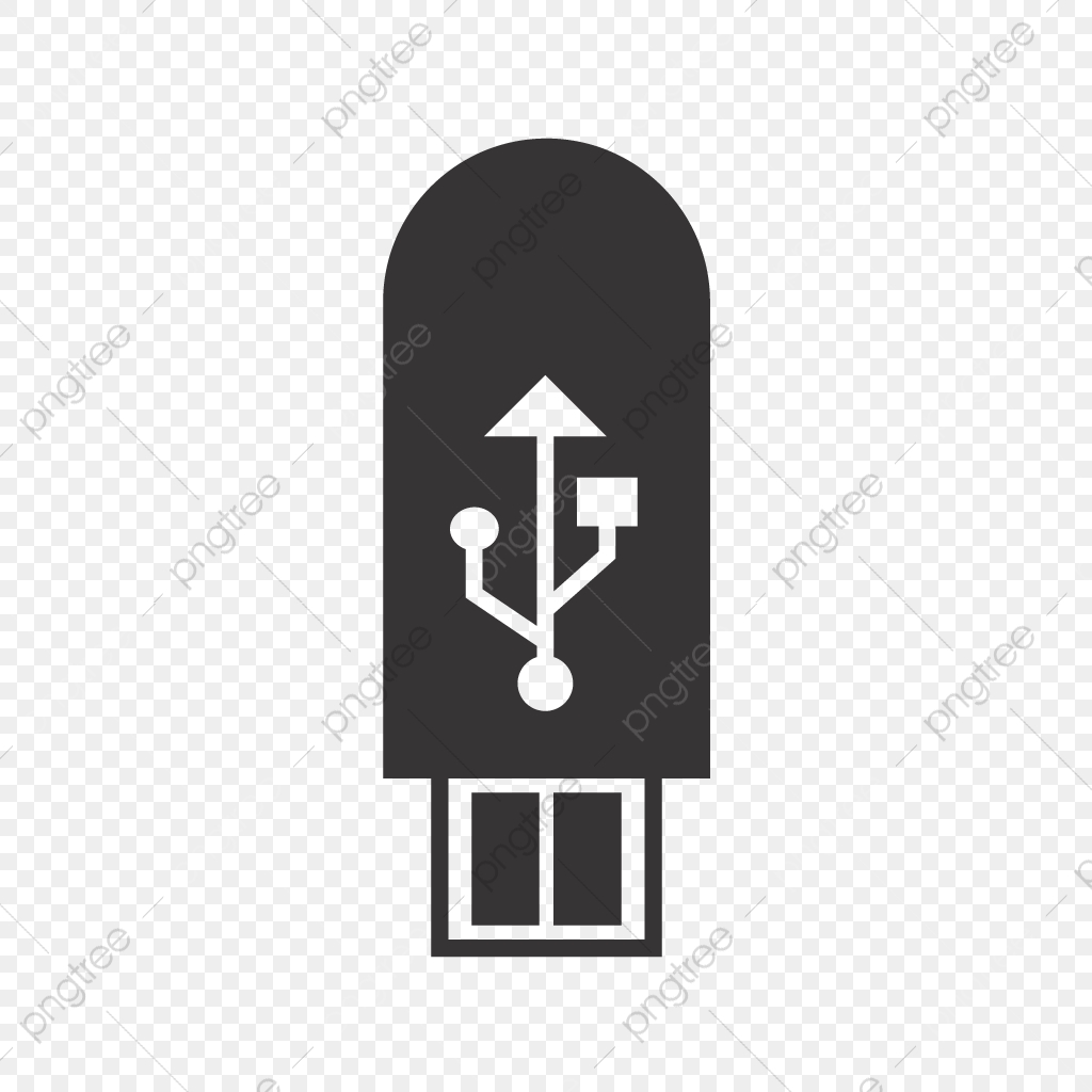 1024x1024 Usb Glyph Black Icon, Usb, Flash, Device Png And Vector