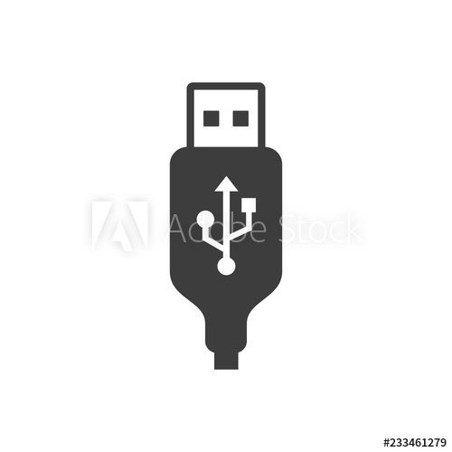 500x500 Usb Port Icon Flat Symbol