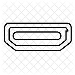 256x256 Usb Port Icon Of Line Style