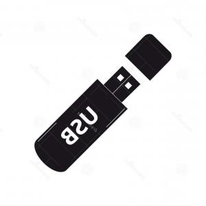 300x300 Pendrive Usb Stick Icon Vector Illustration Isolated White