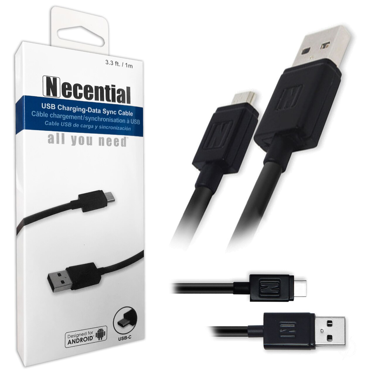 1280x1280 Necential Premium Type C Usb Cable W Turbo Charge