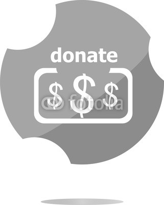 321x400 Donate Sign Icon Dollar Usd Symbol Shiny Button Modern Ui