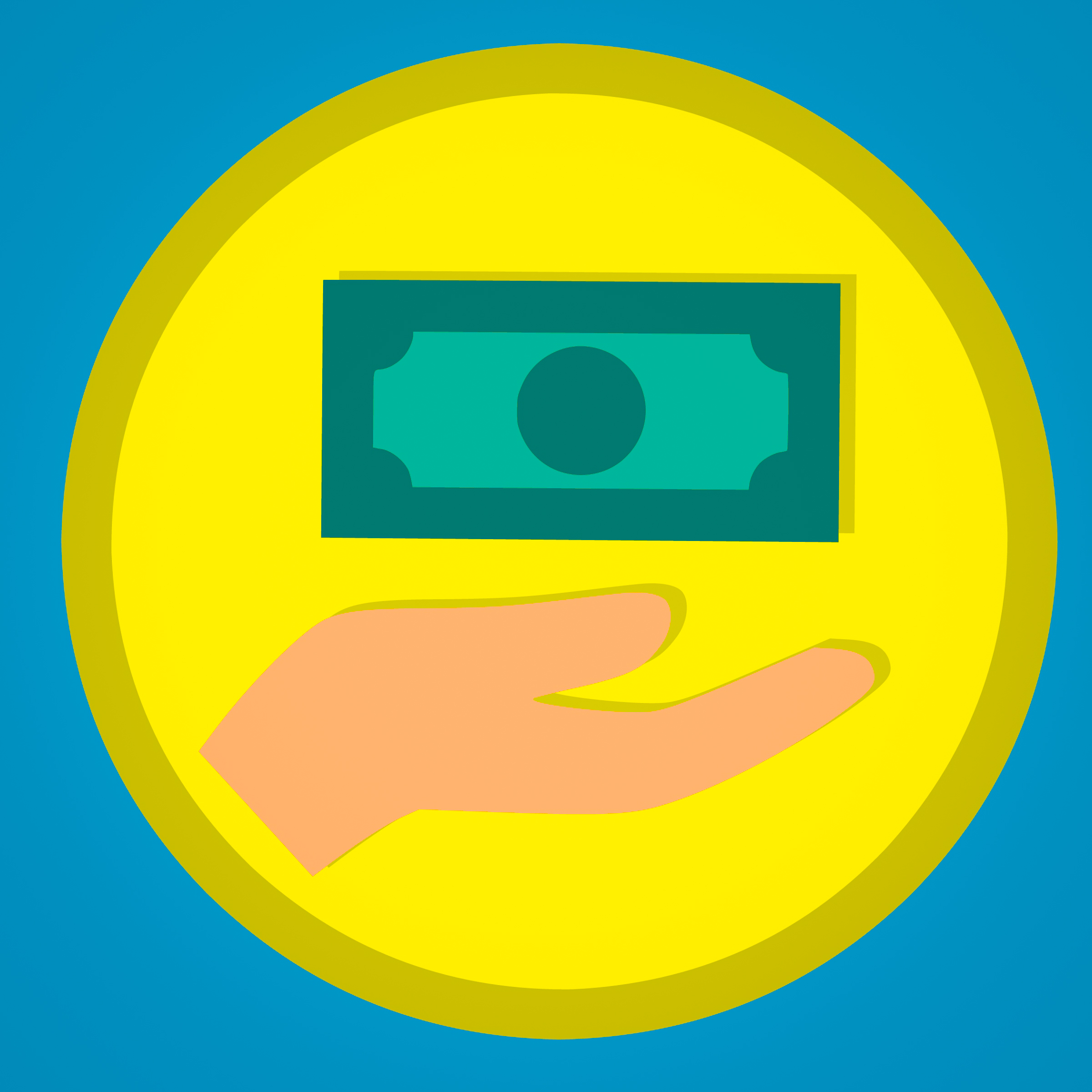 2400x2400 Free Images Money, Icon, Dollar, Giving, Badge, Cash, Banking