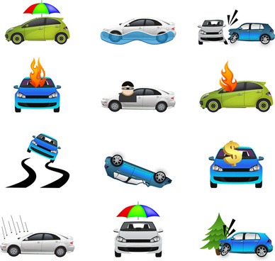 388x368 Car Icon Collection Free Vector Download