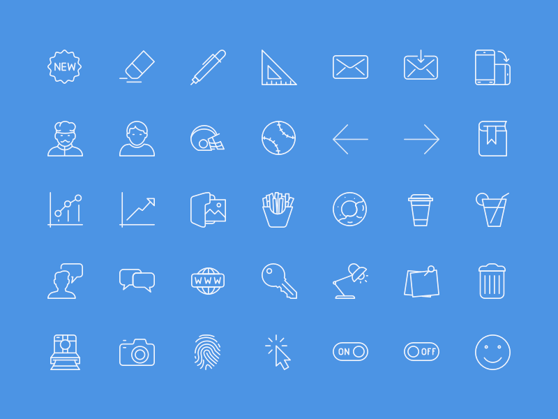 800x600 Useful Icons Sample Sketch Freebie