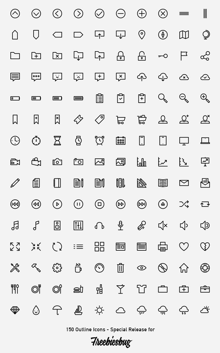 720x1152 Outlined Icons