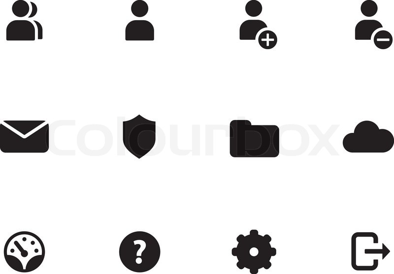 User Account Icons On White Background Stock Vector Colourbox 800x557 User Account Icons On White Background Stock Vector Colourbox