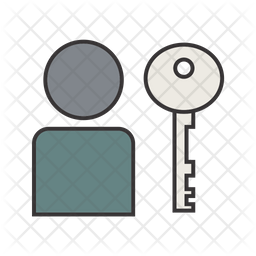 256x256 User Authentication Icon Of Colored Outline Style