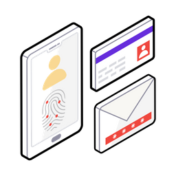 256x256 User Authentication Icon Of Isometric Style