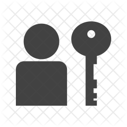 256x256 User Authentication Icon Of Glyph Style
