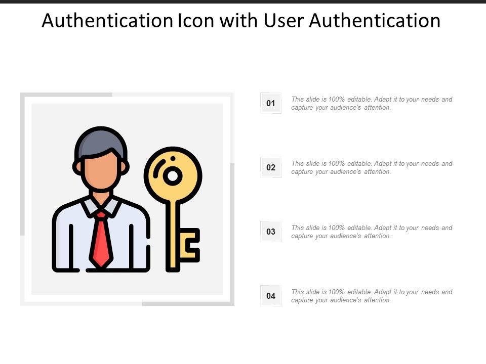 960x720 Authentication Icon With User Authentication Template