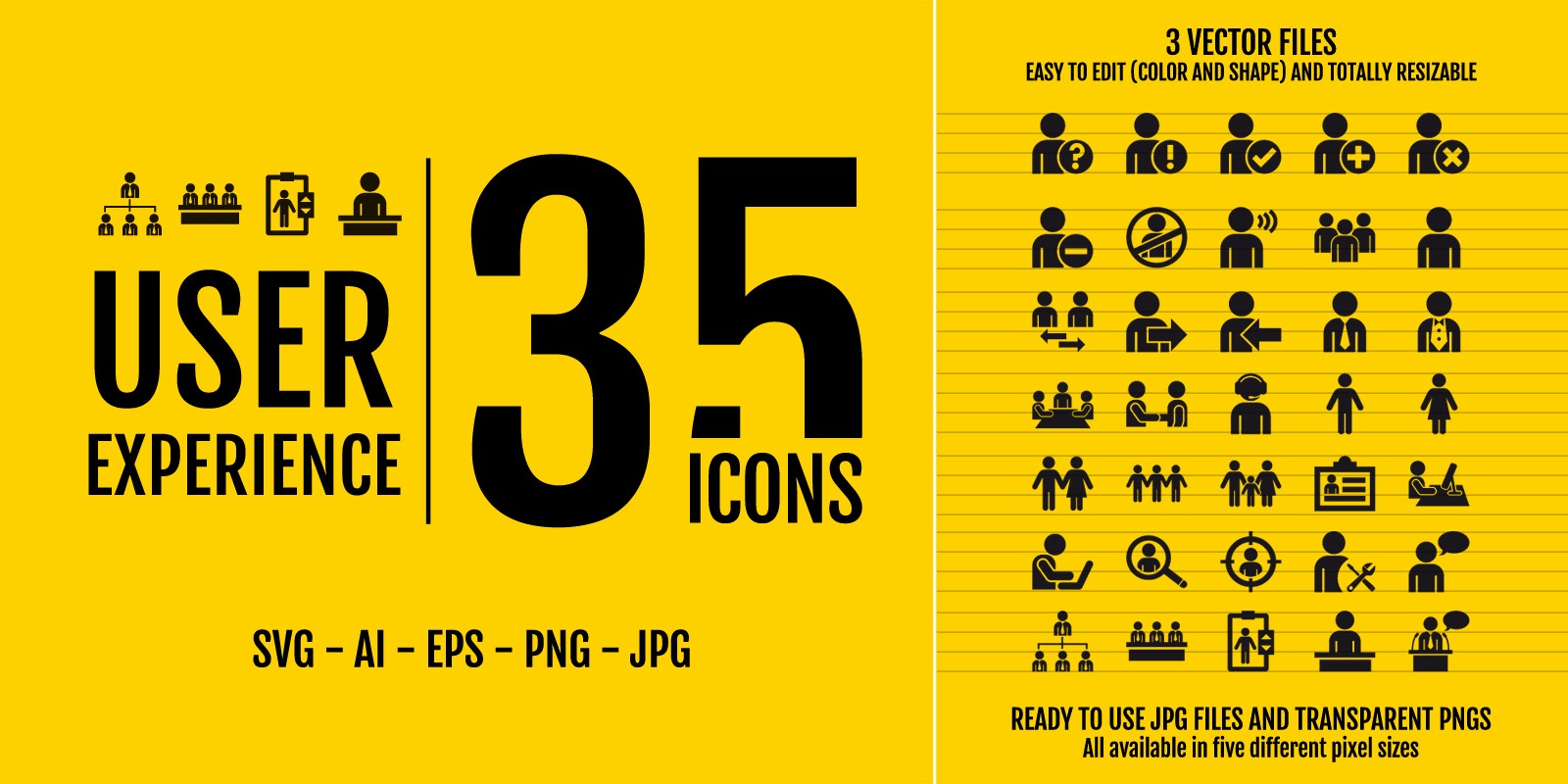 1600x800 User Experience Icon Pack Codester